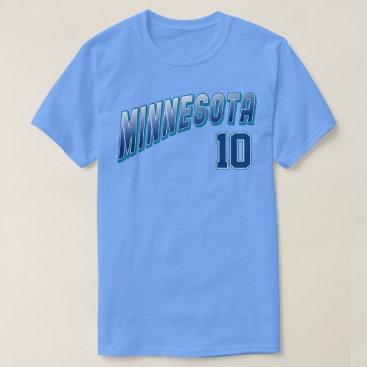 Retro Minnesota nummer 10 1 T-shirt (Design voorkant)