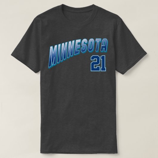 Retro Minnesota nummer 2 T-shirt (Design voorkant)