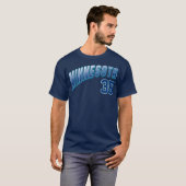 Retro Minnesota Nummer 7 T-shirt (Voorkant volledig)