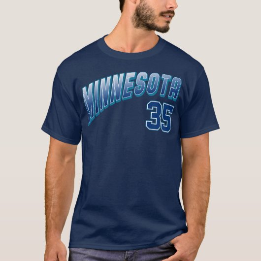 Retro Minnesota Nummer 7 T-shirt (Voorkant)