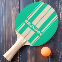 Retro Mint Board Strepen met Naam