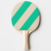 Retro Mint Drie Dikke Strepen Tafeltennisbatje (Achterkant)