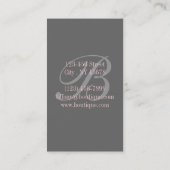 Retro Mint groene grote gatsby Parijse fashionista Visitekaartje (Achterkant)