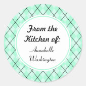 Retro Mint Kitchen Stickers (Voorkant)