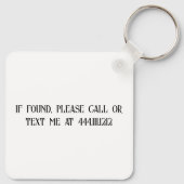 Retro Missouri Silhouette Sleutelhanger (Achterkant)