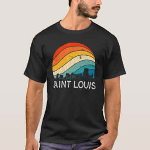 Retro Missourii Saint Louis Skyline Urban T-shirt