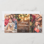 Retro Mistletoe Rustic Merry-kerstgroet Feestdagenkaart (Voorkant)