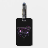 Retro Mix Bagagelabel (Achterkant verticaal)