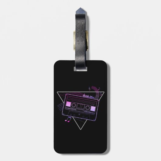 Retro Mix Bagagelabel (Achterkant verticaal)