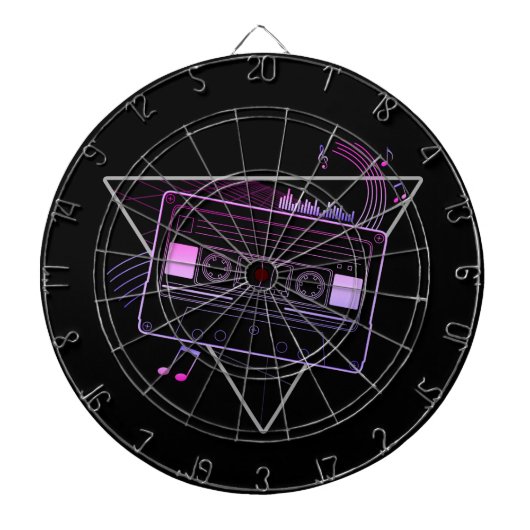 Retro Mix Dartbord (Voorkant)