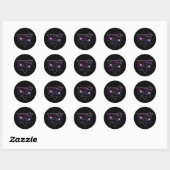 Retro Mix Ronde Sticker (Vel)