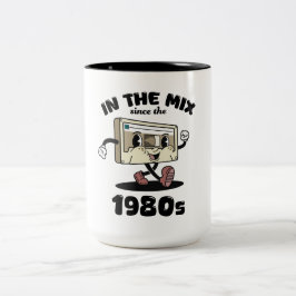 Retro Mix Tape Cassettereband - Koffiekop Tweekleurige Koffiemok