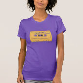 Retro Mix tape. Gepersonaliseerde T-Shirt (Voorkant)