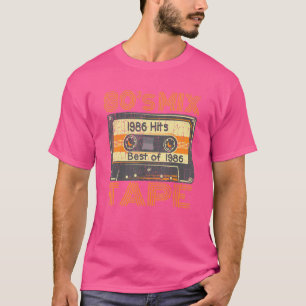 Retro Mixtape 80's Oude Cassetteband 1986 Geboren T-shirt