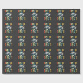 Retro mixtape, beste van 1971, goudcassette Gift Cadeaupapier (Vlak)