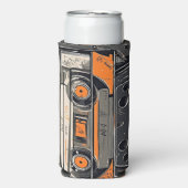 retro mixtape cassette Koelbox Seltzer Blikjeskoeler (Seltzer Voorkant)