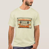 Retro Mixtape Cassette T-shirt voor koppels – Vint (Voorkant)