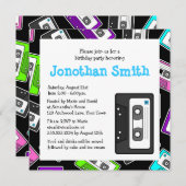 Retro Mixtape met als geboortedag beschouwde parti Kaart (Voorkant / Achterkant)