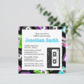 Retro Mixtape met als geboortedag beschouwde parti Kaart (Staand voorkant)