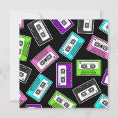 Retro Mixtape met als geboortedag beschouwde parti Kaart (Achterkant)