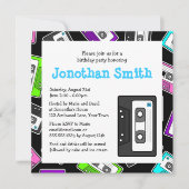 Retro Mixtape met als geboortedag beschouwde parti Kaart (Voorkant)