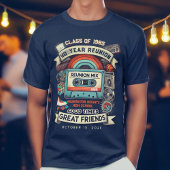 Retro Mixtape middelbare school klasse reünie T-shirt