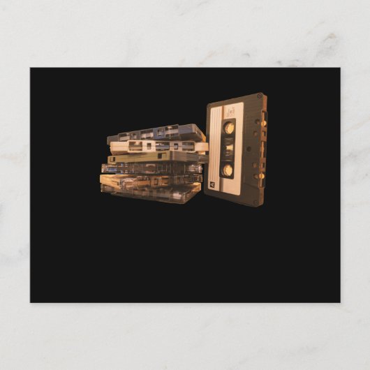 Retro Mixtape Old School Music Briefkaart (Voorkant)