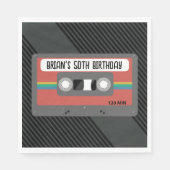 retro mixtape party servet (Voorkant)