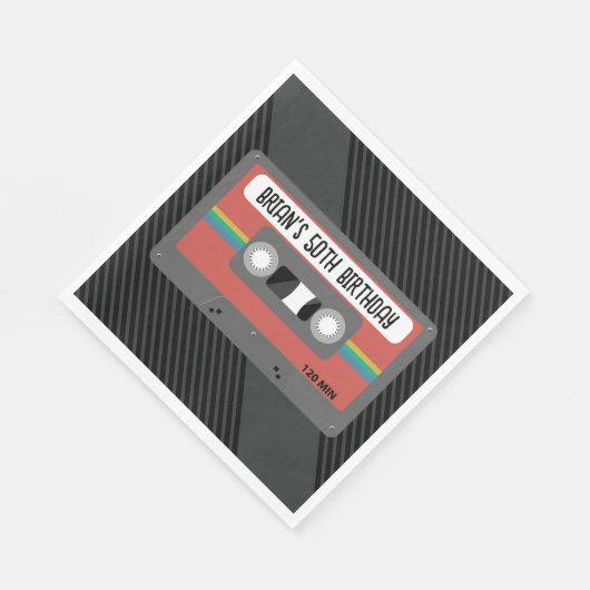 retro mixtape party servet (Hoek)