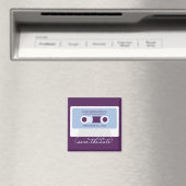 Retro Mixtape Trouw Save the Date Magneet (Insitu (Vaatwasser))