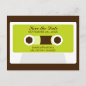 Retro Mixtape Weddenschap opslaan Datum Aankondigingskaart (Voorkant)