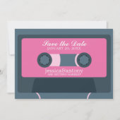 Retro Mixtape Weddenschap opslaan Datum Save The Date (Voorkant)