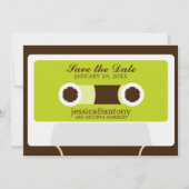 Retro Mixtape Weddenschap opslaan Datum Save The Date (Voorkant)