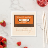 Retro Mixtape Wedding Servetten (Insitu)