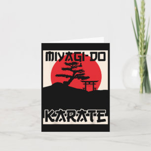 Retro Miyagi-do Karate Life Bonsai Tree Ma Kaart