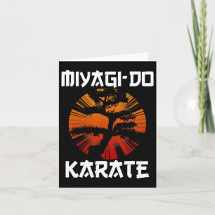 Retro  Miyagi-do Karate Life Bonsai Tree Ma Kaart