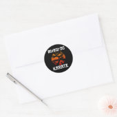 Retro Miyagi-do Karate Life Bonsai Tree Ma Ronde Sticker (Envelop)