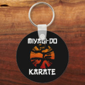 Retro Miyagi-do Karate Life Bonsai Tree Ma Sleutelhanger (Voorkant)