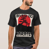 Retro Miyagi-do Karate Life Bonsai Tree Ma T-shirt (Voorkant)