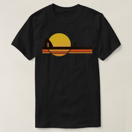 Retro  Moab Utah T-shirt (Design voorkant)