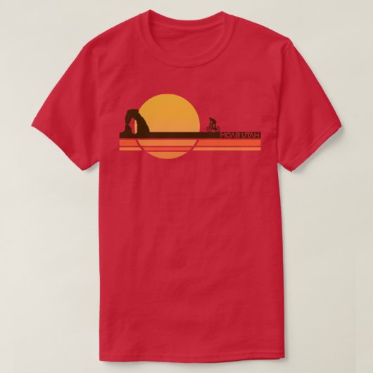 Retro  Moab Utah T-shirt (Design voorkant)