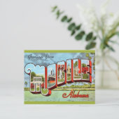 Retro Mobile Alabama Ansichtkaart Briefkaart (Staand voorkant)