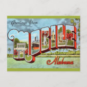 Retro Mobile Alabama Ansichtkaart Briefkaart (Voorkant)