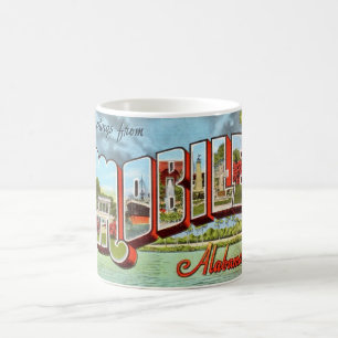 Retro Mobile Alabama Briefkaart Mok
