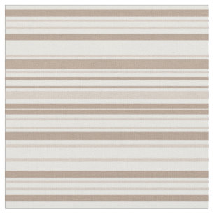 Retro Mocha Bruin & Taupe Krachtige Verticale Stre Stof