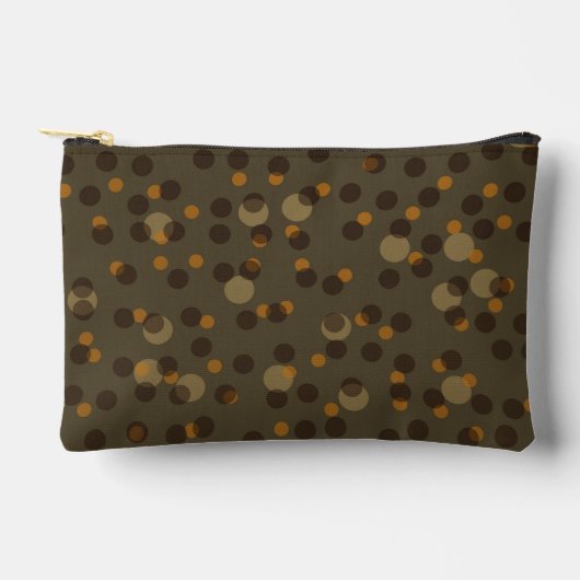 Retro Mocha Latte 1970s Bubble Droom Etui (Voorkant)