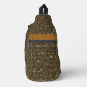 Retro Mocha Latte 1970s Bubble Droom Sling Bag (Voorkant)