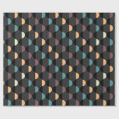 Retro Mod 1960s optische illusie geometrische kuns Cadeaupapier (Vlak)