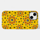 Retro Mod 3D Starbursts Case-Mate iPhone Case (Achterkant (horizontaal))