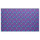 retro mod 60s 70s bloemenpatroon stof (Yard (91,4 cm))